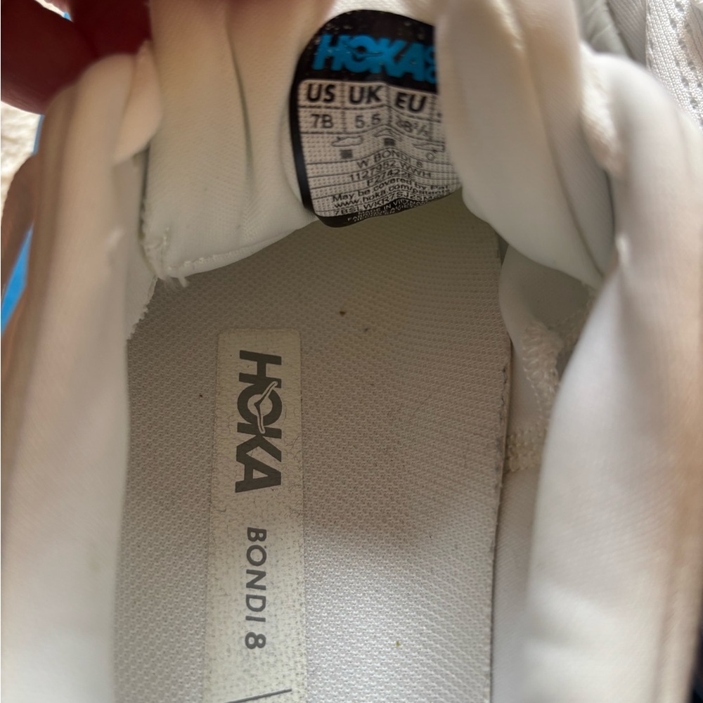 Hoka White Athletic Sneakers - Picture 5 of 8